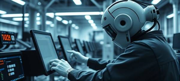 systematic digital strategy execution, precise, implementing, photorealistic, inside a tech-driven environment, highly detailed, automated systems in operation, Ultra HD, cool palette, fluorescent lighting, shot with a prime lens.